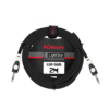 Kirlin 3.5mm TRS - 3.5mm TRS, Light Gear Aux Cable, Black (2m)