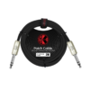 ACCKIAP-209PR Kirlin Original Single Patch Cable, Black 1/4" TRS Plug - 1/4" TRS Plug (2m)