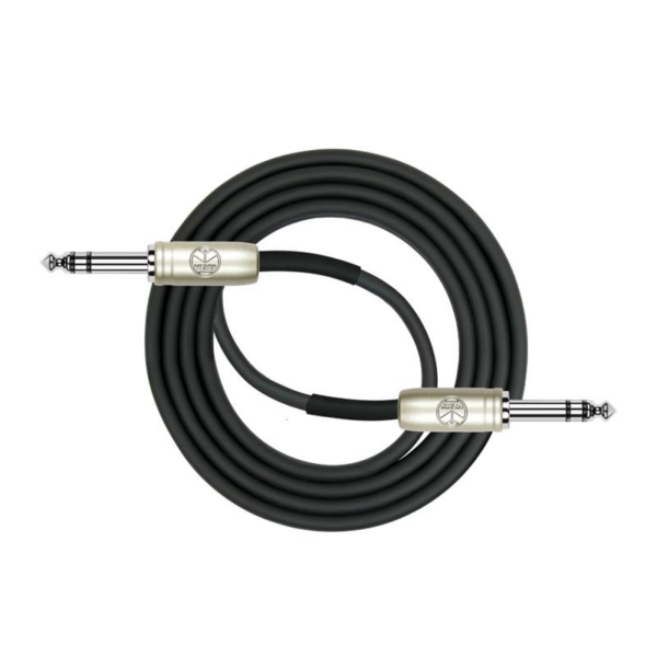 ACCKIAP-209PR-2 Kirlin Original Single Patch Cable, Black 1/4" TRS Plug - 1/4" TRS Plug (2m)