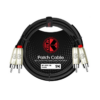 Kirlin 2 x RCA – 2 x RCA Patch Cable, Black (1m)