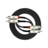 Kirlin 2 x RCA – 2 x RCA Patch Cable, Black (1m)