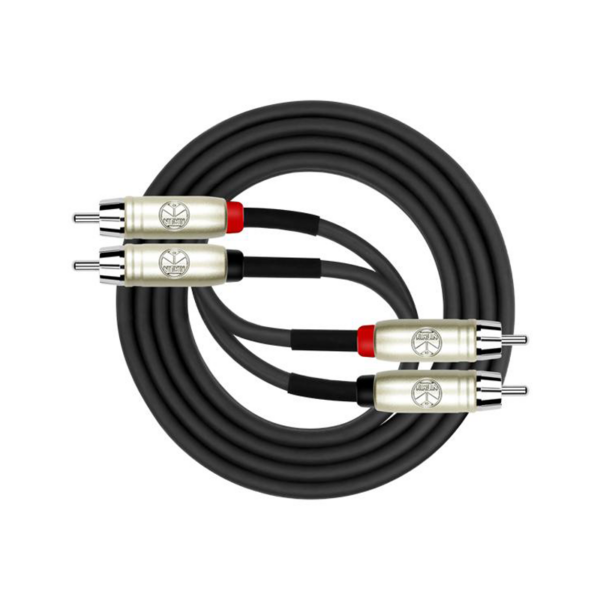 Kirlin 2 x RCA – 2 x RCA Patch Cable, Black (1m)