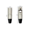 Kirlin 6 Pack Patch Cable XLR Male - XLR Female (0.3m)