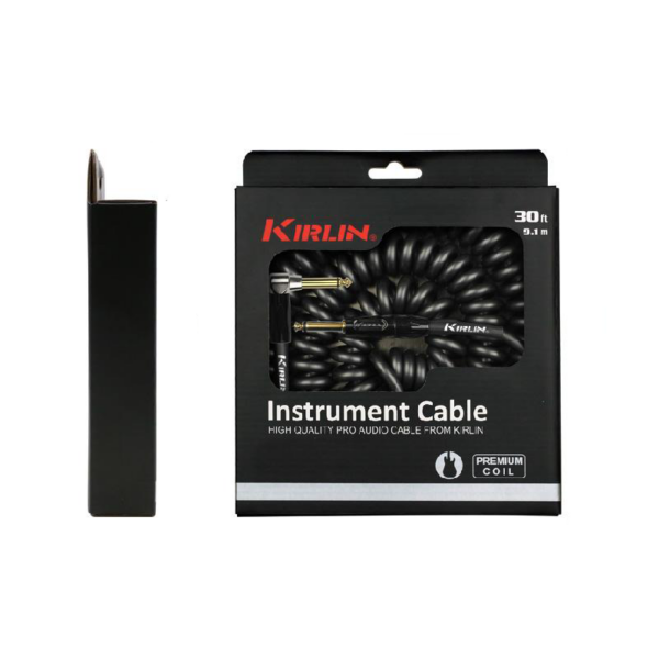 Kirlin Premium Coil Instrument Cable 9m (Black)