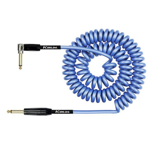 Kirlin Premium Coil Instrument Cable 9m (Blue)