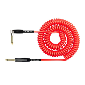 Kirlin Premium Coil Instrument Cable 9m (Red)