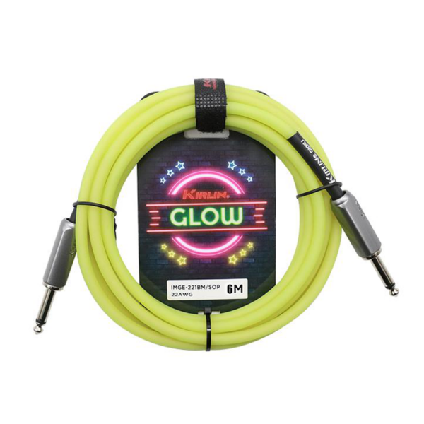 Kirlin Premium Glow Series Instrument Cable (Solar Pop)