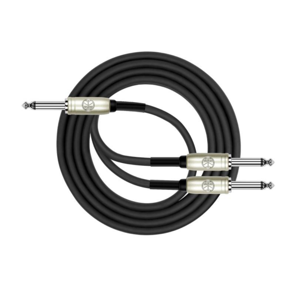Kirlin Original Y-Patch Cable, Black 1/4" M. Plug – 2 x 1/4" M. Plug (0.3M / 1M / 2M)